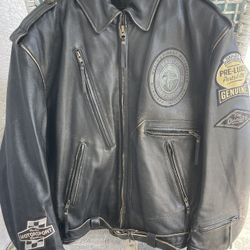 VINTAGE Harley Davidson Leather Wing Jacket