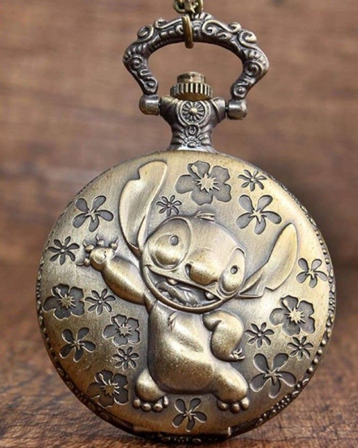 Lilo and stitch pocket watch shipping available