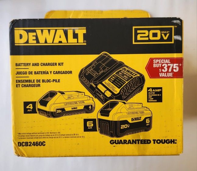 New DEWALT Battery And Charger Kit DCB2460C