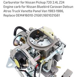 Carburetor For Nissan See Pics For Fitment !!! 