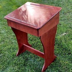 Small Wooden School Desk