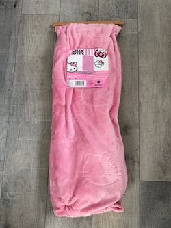 Hello Kitty Pink Embossed Blanket