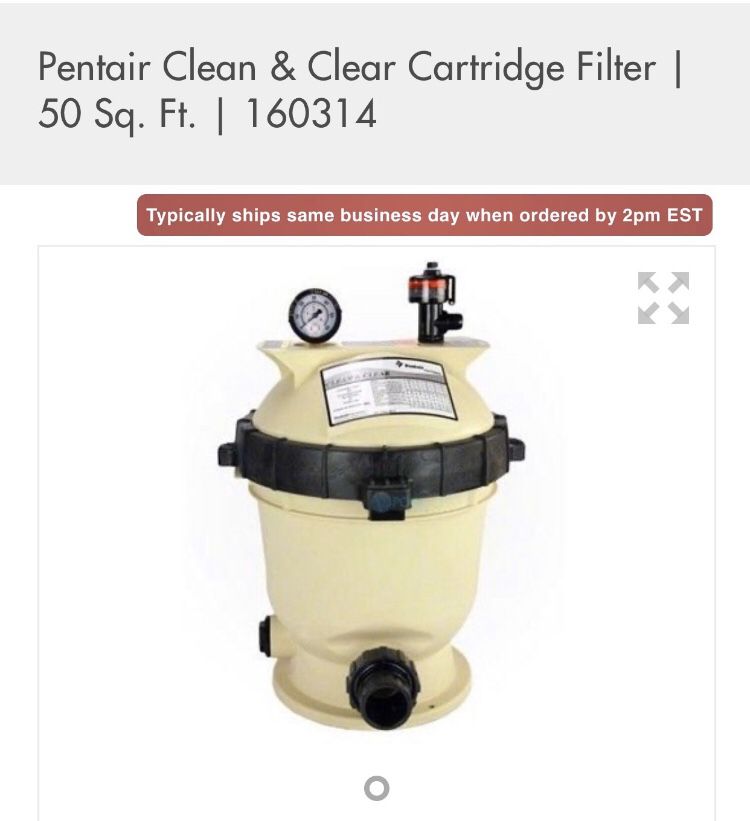 Pentair Clean & Clear Cartridge Filter