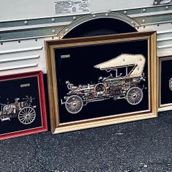 Vintage Motor Enthusiasts String Art from Spain