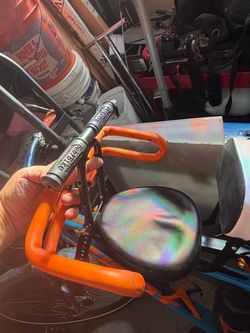 Add a baby seat to bike. 3, 4 and 5 year old