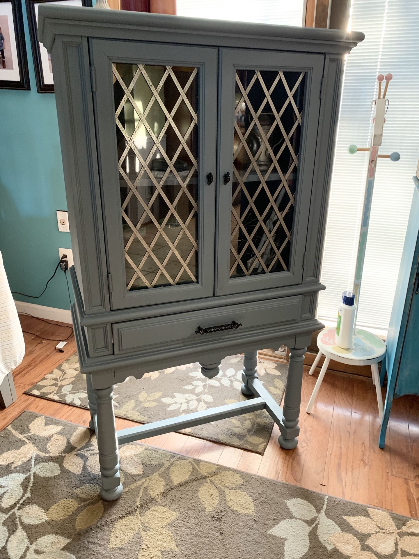 Gorgeous Vintage Refinished China Cabinet