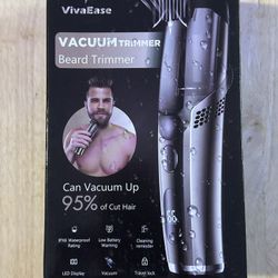 Vacuum Beard Trimmer for Men