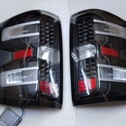 14-18 Chevrolet Silverado LED Taillights Luces Traseras Calaveras Focos Luces Chevy 15-19 Silverado 2500HD 3500HD