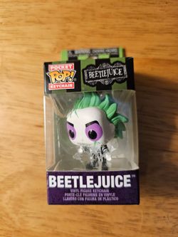 Halloween Beetlejuice Pocket Pop Keychain