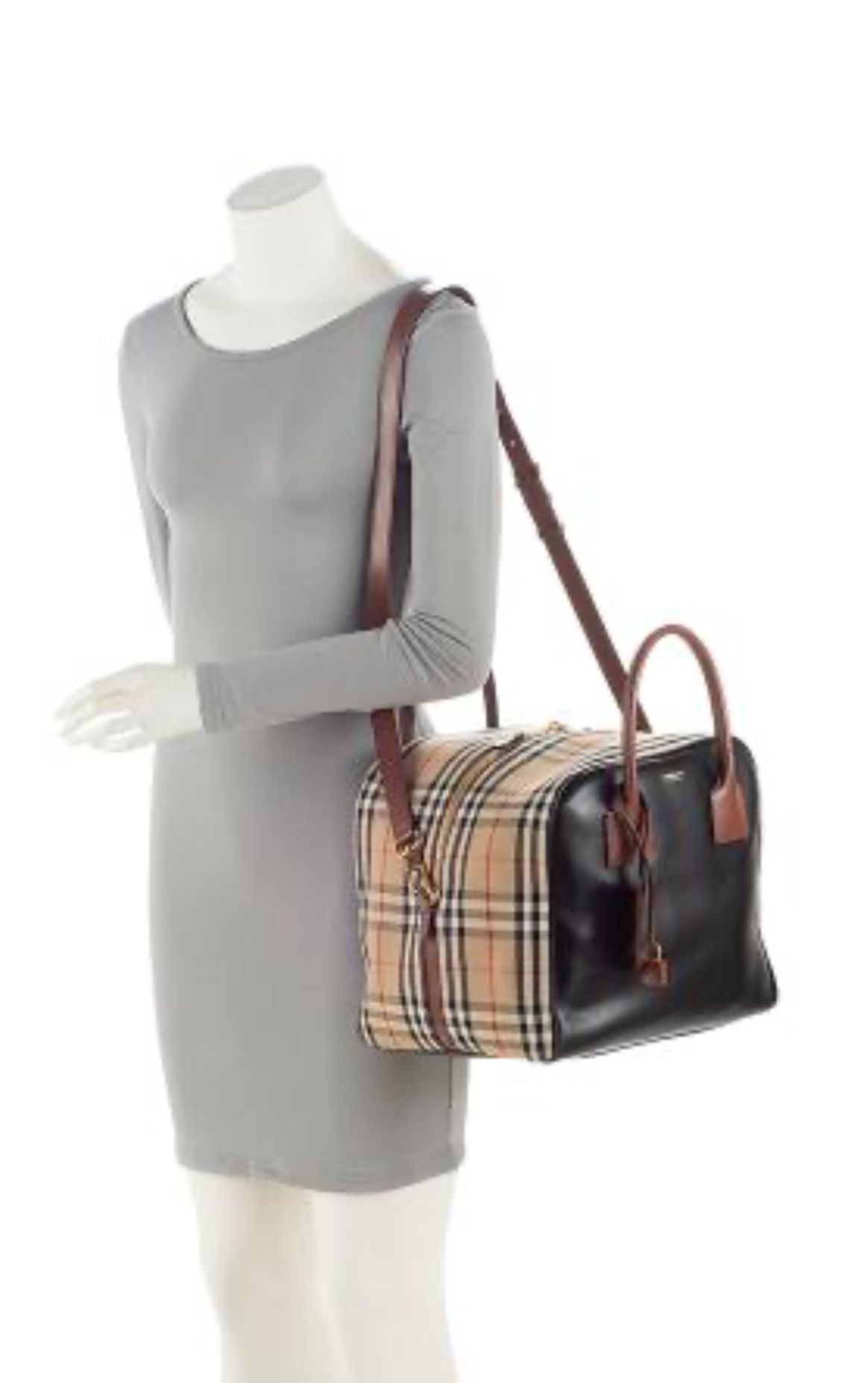 Burberry Craft skin Cube Bowling Bag