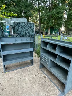 Adrian steel shelves (can deliver)