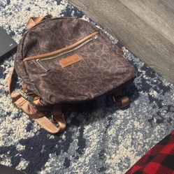 Calvin Klein Brown Mini Backpack 