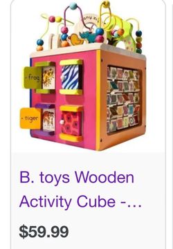 Wooden Activity Cube