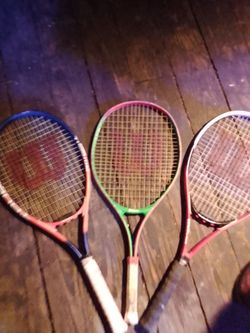 Set of 3 WILSON Tennis Rackets
