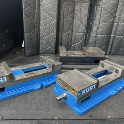 #3 KURT VISES D688 , #1KURT 6" VISE 1(contact info removed)02D AND Chick 6" ANGLOCK  Machinist Machine Milling Vise