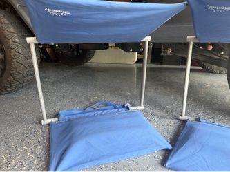 SHADESY-1 Blue Lightweight Portable Lounge Chair Outdoor Sunshade 2