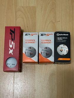 TaylorMade TP5 pix & TP5x Golf Balls (9 Balls Total / 4 Sleeves)