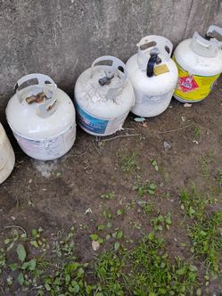 Empty propane tanks