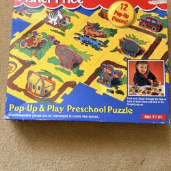 Fisher Price Pop-Up & Play Preschool Puzzle