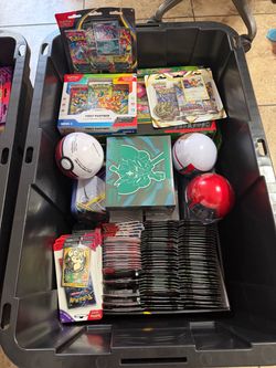 Pokémon TCG Collection Lot with Boxes and Poke Balls