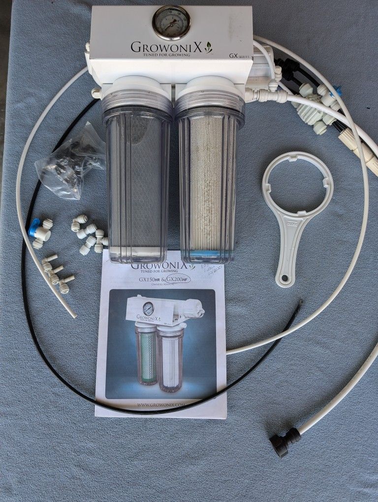 Growonix Reverse Osmosis GX200HF With New Filters/Membrane