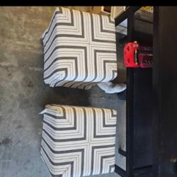 2 Storage Seats/ Ottomans