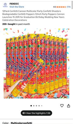 Confetti poppers