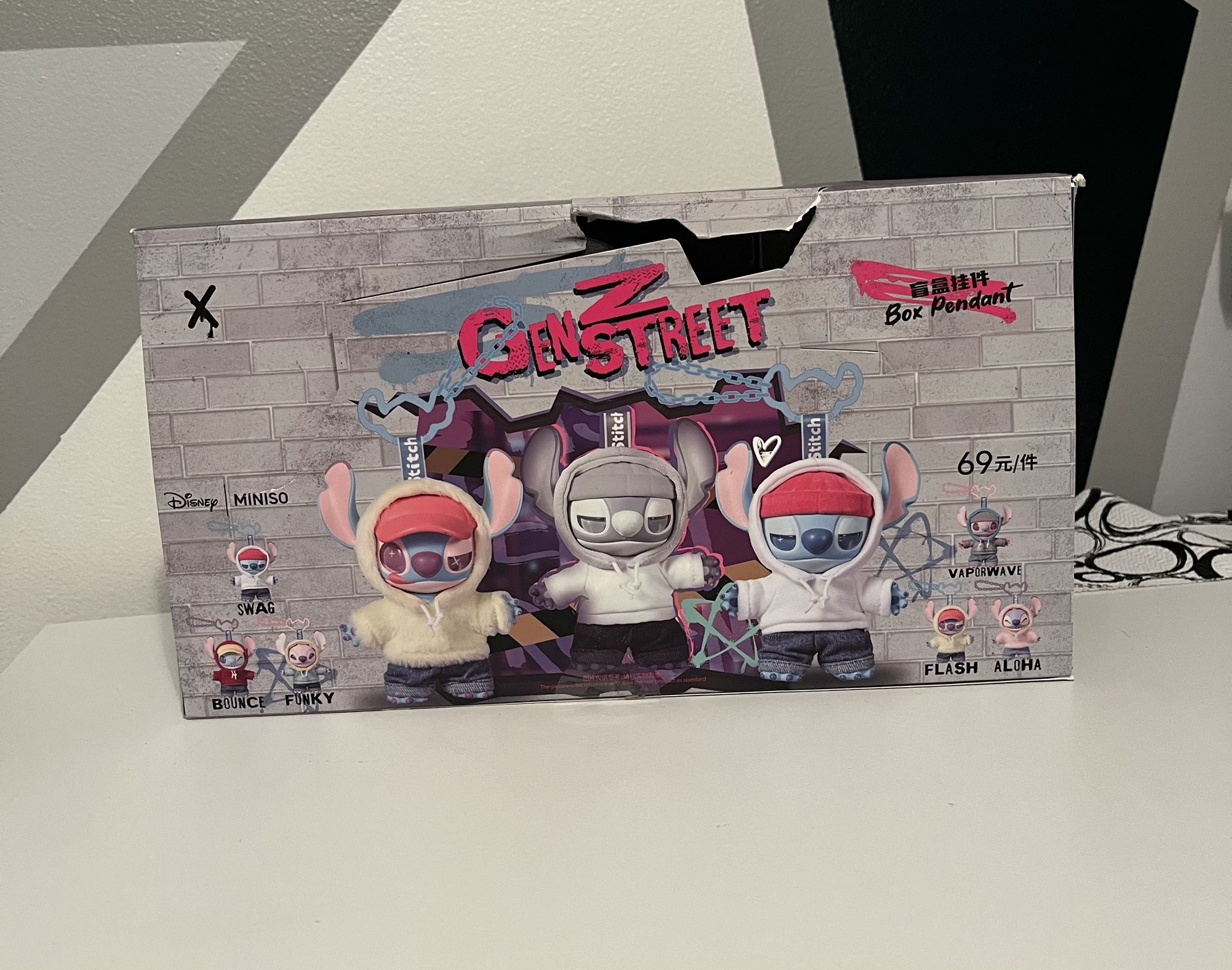 Gen Z Street Gangster Stitch, Disney Labubu