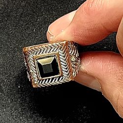 Egyptian Vintage Copper / Steel Ring Size 8.