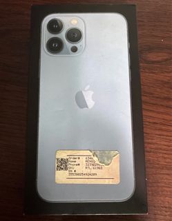 iPhone 13 Pro Max, box only, Sierra blue, 128 GB