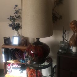 Mid Century Drip Glaze Lamp
