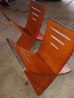 Vintage Mid-Century Modern Wooden Book Stands , $85 each or $140 for the pair