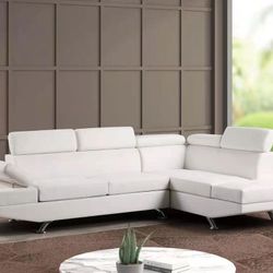 White Sectional 75% OFF