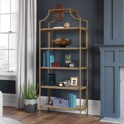 Metal Frame Bookcase Deco Stone shelves
