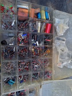 2 Containers Full Of Misc.electrical Parts