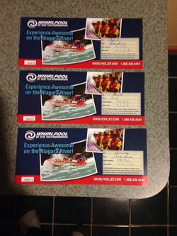3 Whirlpool jet boat tickets