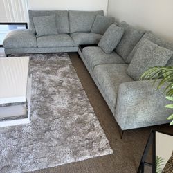 Italian Fabric Sectional Sofa-zero down Payment 