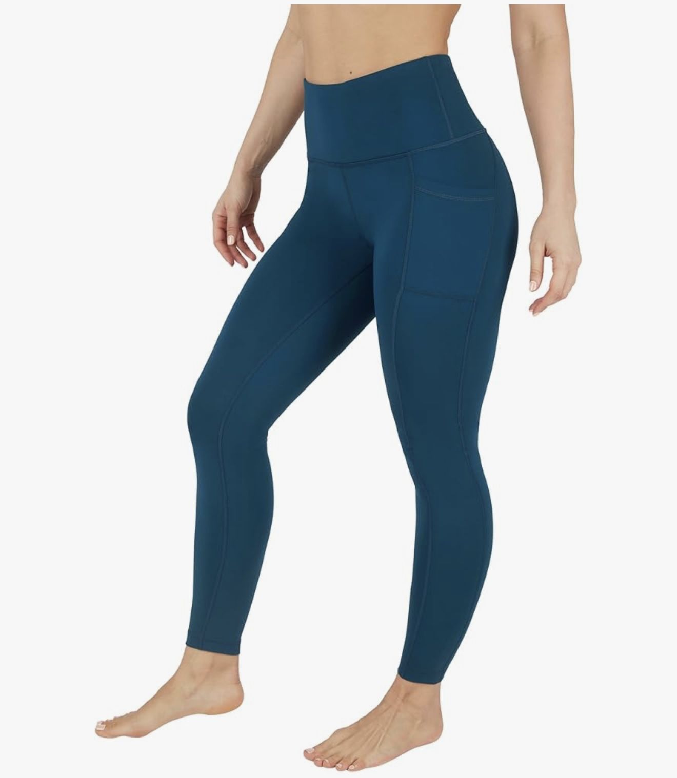 High Waist Fleece Lined Leggings - L