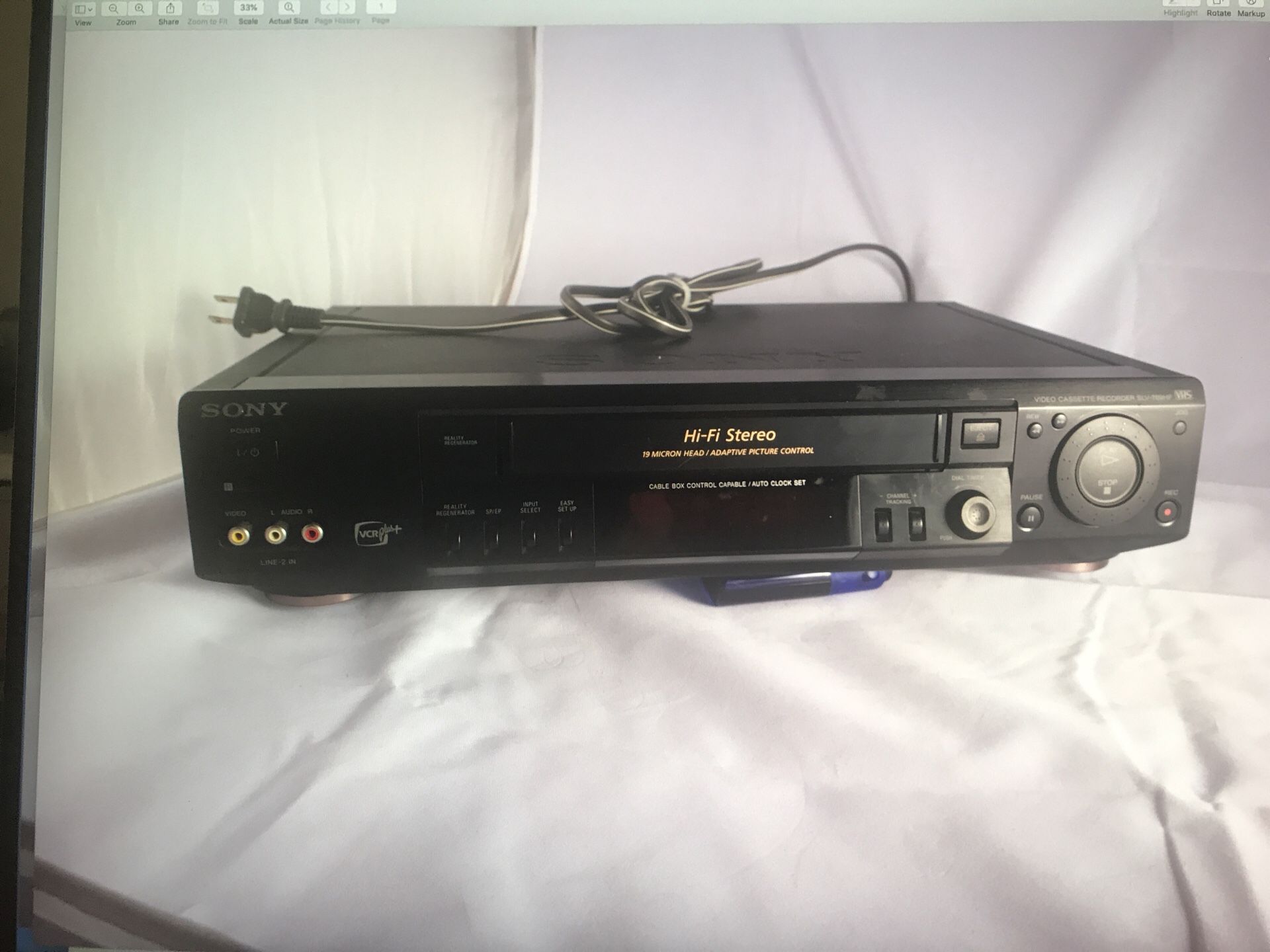 Sony VHS VCR