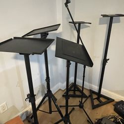 Speaker Stands & Mic Stand. $30 each. DJ music. Pickup 70 South Munn Ave East Orange NJ 07018 