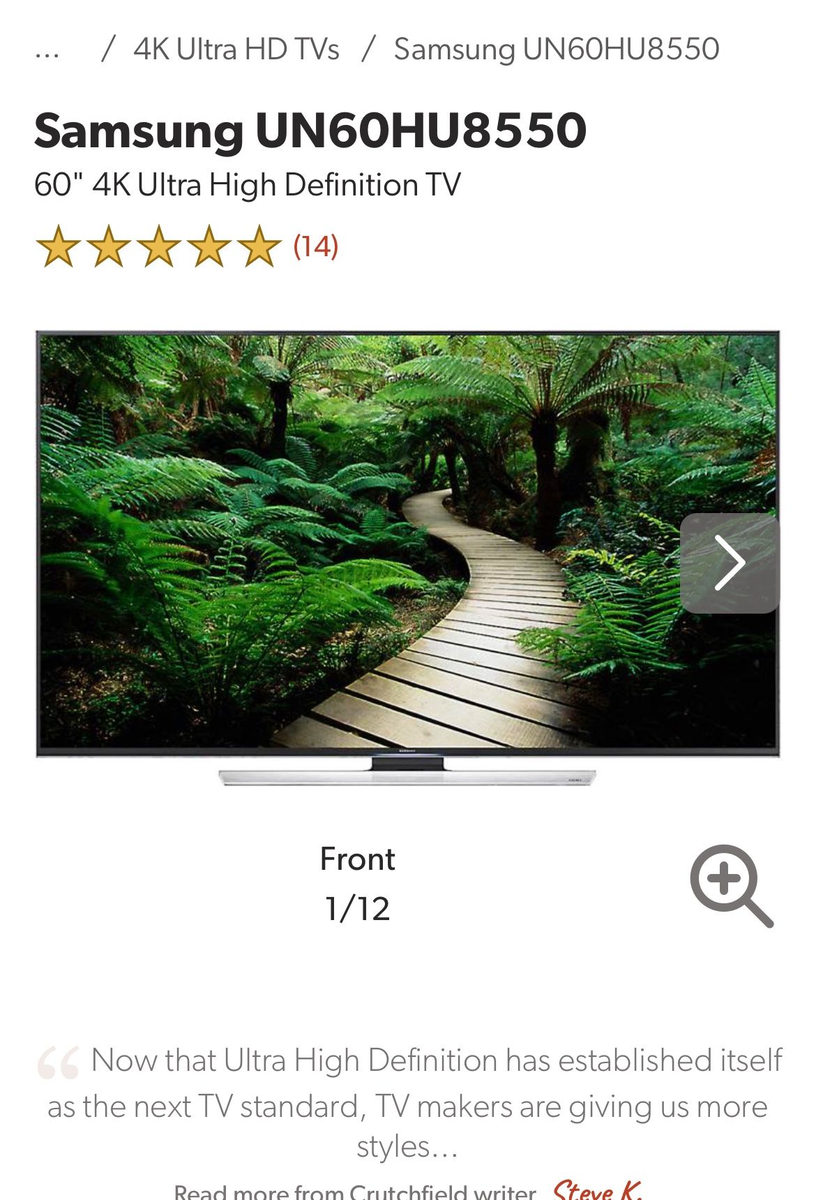 TV Samsung 65’ Smart