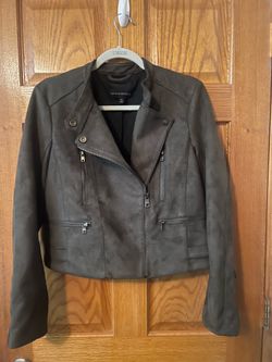 Women’s Banana Republic Olive Green Moto Jacket - Size M