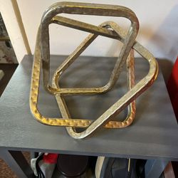 Gold Abstract Sculpture 