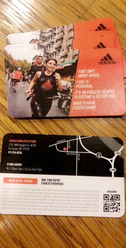 Adidas employee store pass