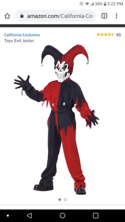 Evil Jester adult costume