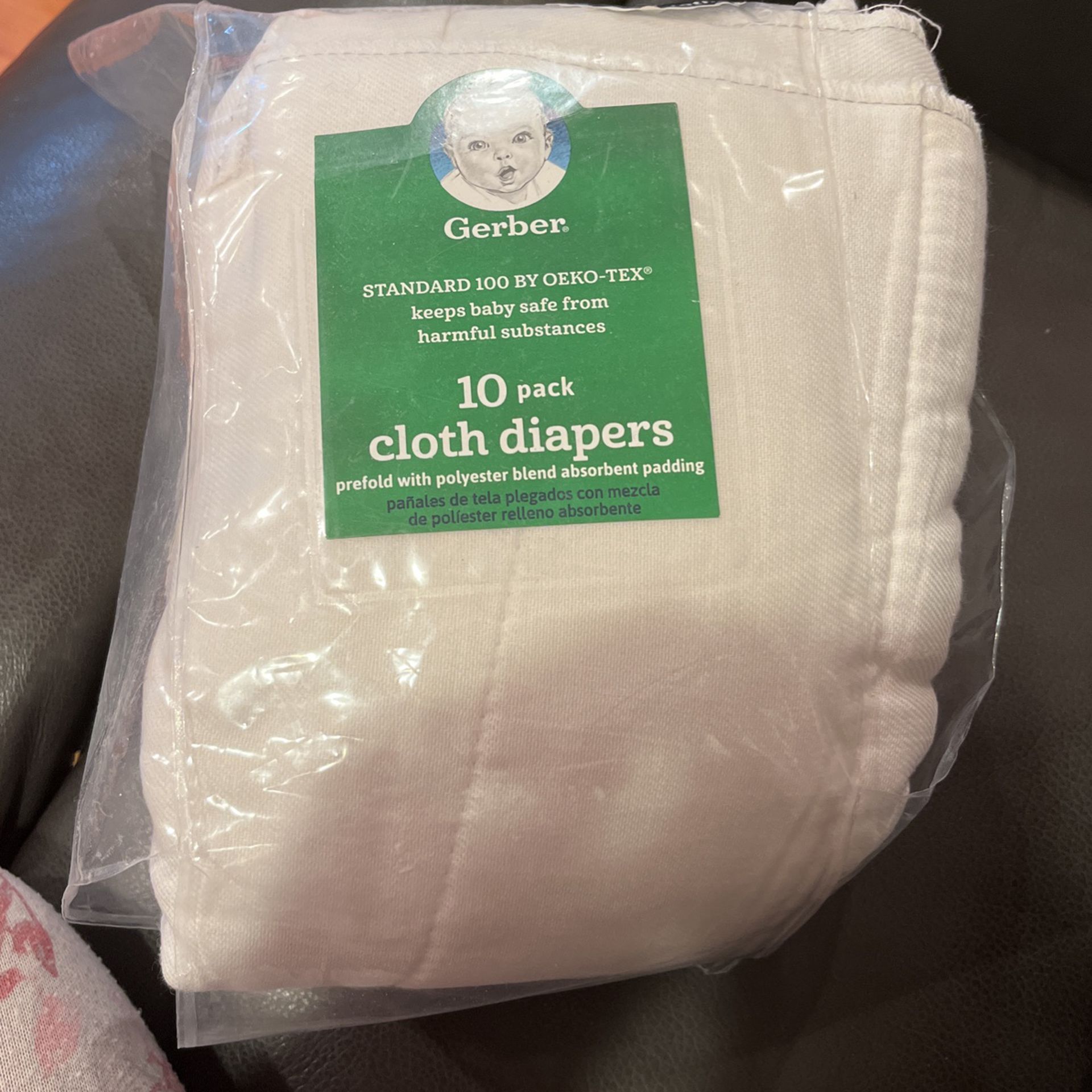 Gerber 10 Pack cloth Diapers 