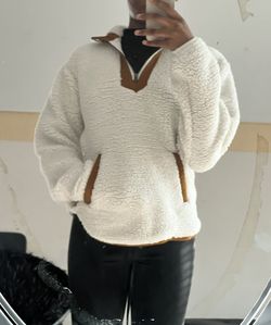 Sherpa Fleece Pullover Jacket Coat