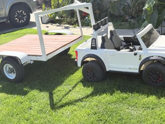 Custom Kids Toy Hauler Trailer  – Fits 24V Ride-On Trucks”