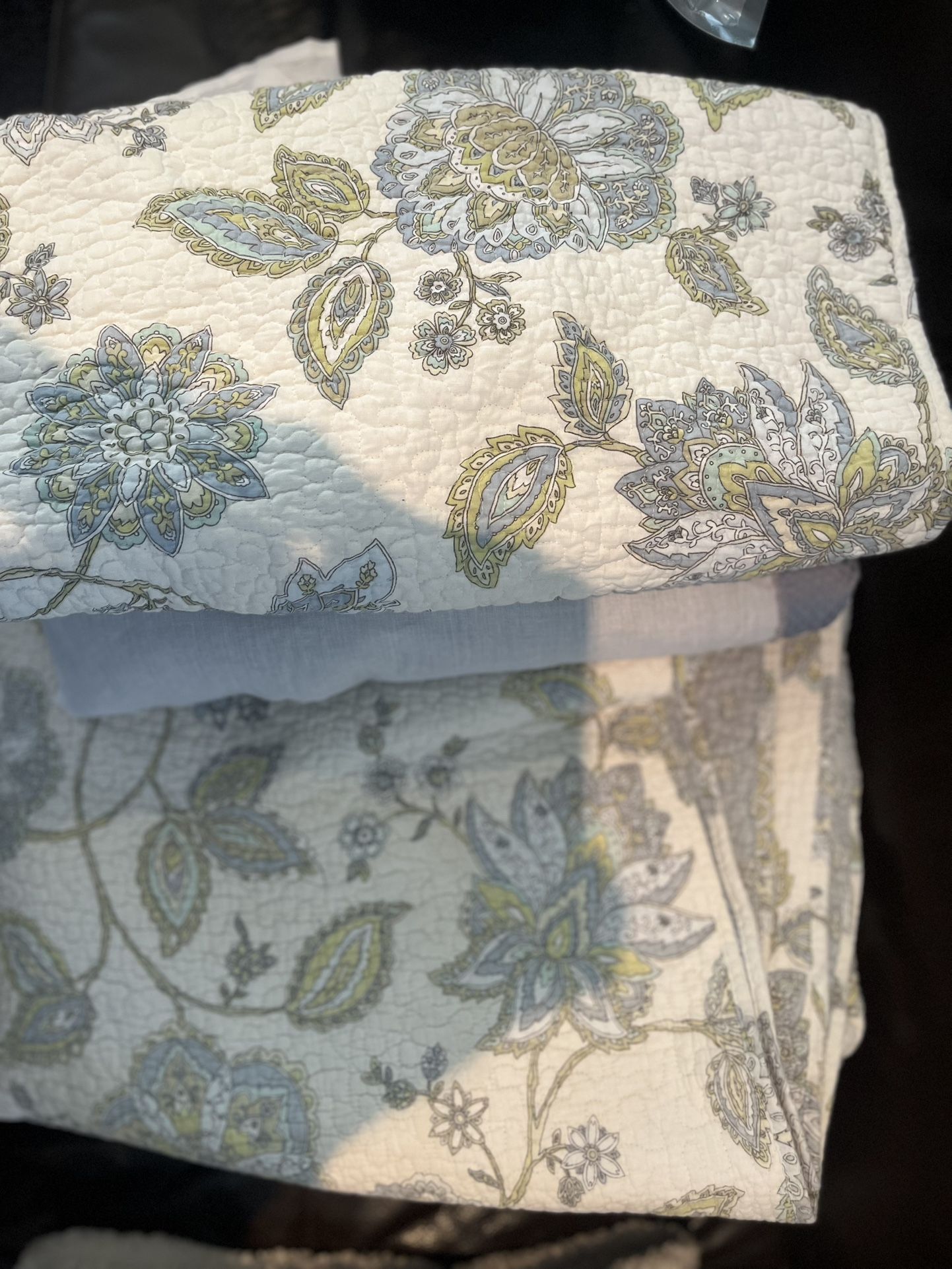 green & baby blue Bedding 