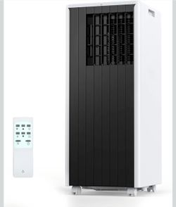 8,000 BTU Portable Air Conditioner, 3-In-1 AC Unit With Built-In Cool, Dehumidifier & Fan Modes for Room Up to 350 Sq.Ft, 2 Fan Speeds, 24H Timer,Remo